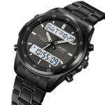 Skmei - 2049 - Multifunctional Waterproof Watch - Black/White - Image 2