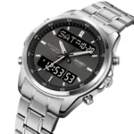 Skmei - 2049 - Multifunctional Waterproof Watch - Silver/Black - Image 2