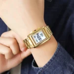 SKMEI - 2092 - Qibla Azan Time Reminder Prayer Watch - gold - Image 3