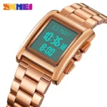 SKMEI - 2092 - Qibla Azan Time Reminder Prayer Watch - rose gold - Image 2