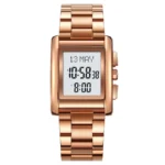 SKMEI - 2092 - Qibla Azan Time Reminder Prayer Watch - rose gold