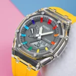 Skmei - 2100 - World Time 50m Waterproof - Yellow - Image 2