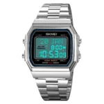 SKMEI - 2113 - Qibla Azan Time Reminder Prayer Watch - silver-white - Image 5