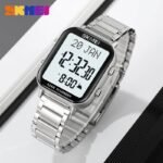 SKMEI - 2135 - Qibla Azan Time Reminder Prayer Watch - silver - Image 2