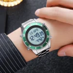 SKMEI - 2141 - Qibla Azan Time Reminder Prayer Watch - green - Image 3