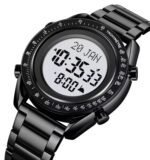 SKMEI - 2143 - Qibla Azan Time Reminder Prayer Watch - black/white