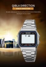 SKMEI - 2194 - Qibla Azan Time Reminder Prayer Watch - silver - Image 4