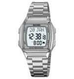 SKMEI - 2240 - Qibla Azan Time Reminder Prayer Watch - silver - Image 2