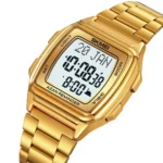 SKMEI - 2240 - Qibla Azan Time Reminder Prayer Watch - gold - Image 2
