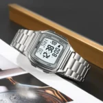 SKMEI - 2240 - Qibla Azan Time Reminder Prayer Watch - silver