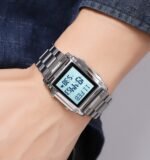 SKMEI - 2277 - Qibla Azan Time Reminder Prayer Watch - silver - Image 3