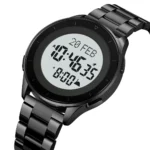 SKMEI - 2300 - Qibla Azan Time Reminder Prayer Watch - black