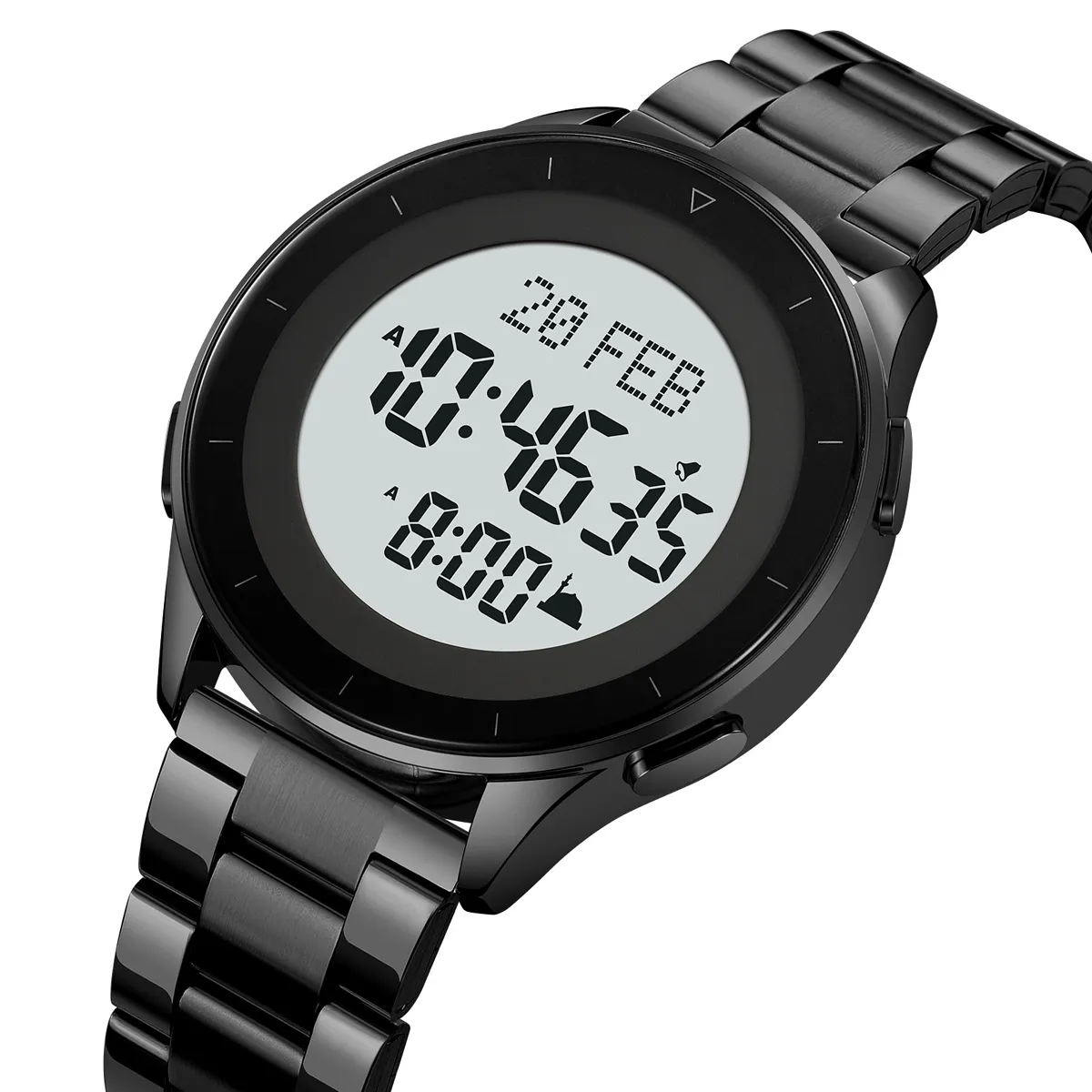 2300-3.webp SKMEI - 2300 - Qibla Azan Time Reminder Prayer Watch - black - Image 1