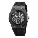 SKMEI - 2359 - Rotating Wheel Sports Edition Watch - black-silical gel - Image 2