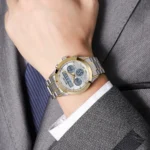 SKMEI - 2381 - Qibla Azan Time Reminder Prayer Watch - gold/silver - Image 4