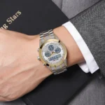 SKMEI - 2381 - Qibla Azan Time Reminder Prayer Watch - gold/silver - Image 6