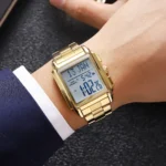 SKMEI - 2405 - Qibla Azan Time Reminder Prayer Watch - gold - Image 4