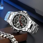 SKMEI - 2416 - Dual Display Sports Watch - silver