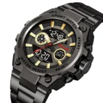 SKMEI - 2416 - Dual Display Sports Watch - black/gold - Image 2