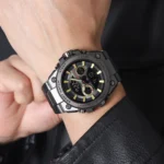 SKMEI - 2416 - Dual Display Sports Watch - black/gold - Image 3