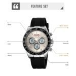 SKMEI - 2505 - Electronic Quartz Dual Display Watch - silver/gray-silica gel - Image 2