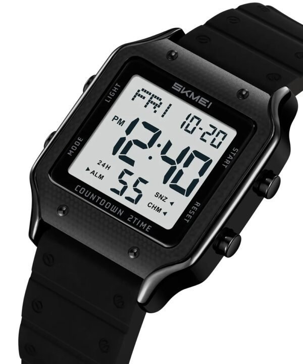 Skmei - 2526 - Women Digital Watch Original Silicone Strap - Black White