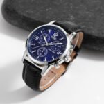 SKMEI - 9070 - Luxury Men Watch - blue leather - Image 4