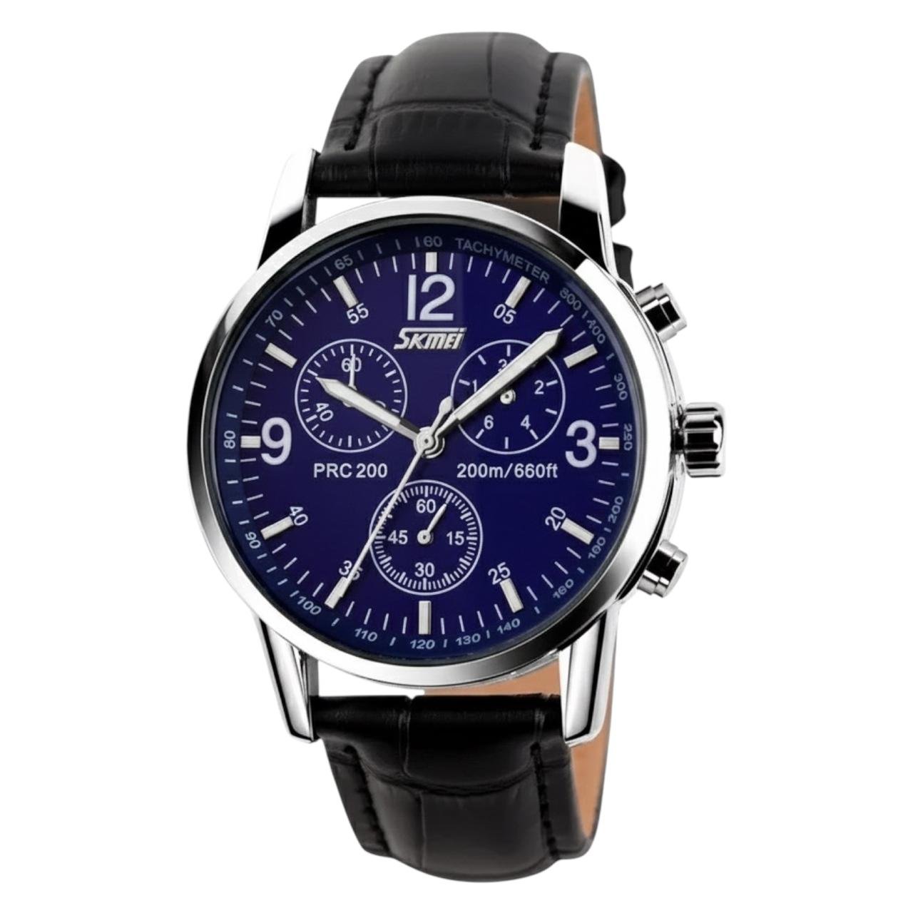 9070-5-1.jpeg SKMEI - 9070 - Luxury Men Watch - blue leather - Image 1