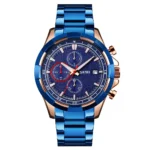 SKMEI - 9192 - Premium Chronograph Analog Watch - blue - Image 2