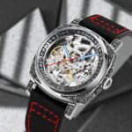 SKMEI - 9271 - Premium Automatic Skeleton Watch - red - Image 3