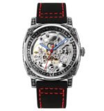 SKMEI - 9271 - Premium Automatic Skeleton Watch - red