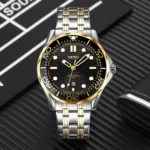 Skmei - 9276 - Quartz Casual Luxury Business Analog Watch - silver/gold-black-Steel