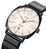 SKMEI - 9280 - Slim Steel Analog Quartz Watch - Black/Silver