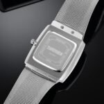 SKMEI - 9311 - Elegant Square Quartz Mesh Edition Watch - silver/black - Image 3