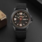 SKMEI - 9315 - Casual Nylon Strap Men’s Watch - black/black - Image 4