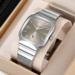 Skmei - 9361 - Luxury Square Men Quartz Watch Waterproof - silver/grey - Image 3