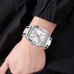 SKMEI - 9364 - Sporty Barrel Shape Quartz Watch - white - Image 4