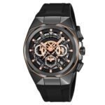 SKMEI - 9377 - Sporty Multi-Function Quartz Watch - black/black