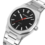 SKMEI - 9397 - Premium Gold Stainless Steel Watch - Silver/Black