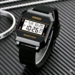 Skmei - 1848 - Digital Waterproof LED Luminous - Black/White - Image 4