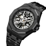 SKMEI - M036 - Automatic Movement Skeleton Dial - black-steel