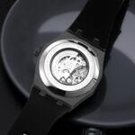 SKMEI - M036 - Automatic Movement Skeleton Dial - black-silica gel - Image 3