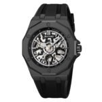 SKMEI - M036 - Automatic Movement Skeleton Dial - black-silica gel