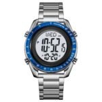 Skmei - 2145 - Smart Digital Features Watch - Silver/Blue